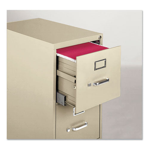 Image of Alera® Economy Vertical File, 4 Letter-Size File Drawers, Putty, 15" X 25" X 52"