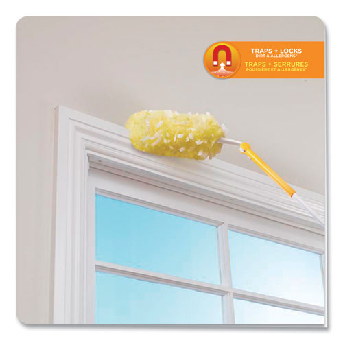 Image of Swiffer® Heavy Duty Dusters Starter Kit, Handle Extends To 3 Ft, 1 Handle With 12 Duster Refills