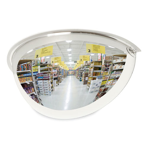Image of See All® Half-Dome Convex Security Mirror, Half-Dome, 18" Diameter