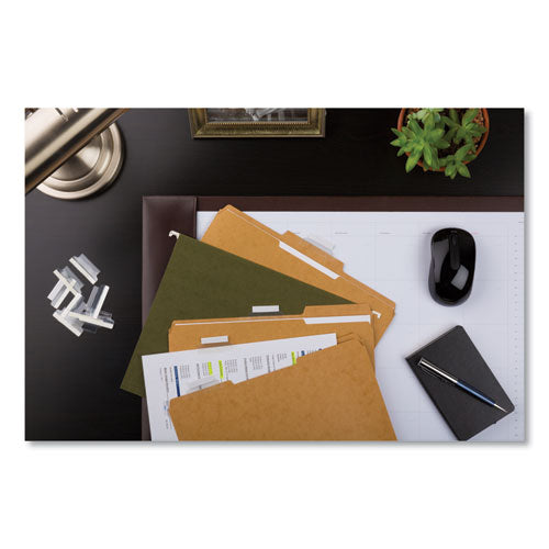 Image of Avery® Insertable Index Tabs with Printable Inserts, 1/5-Cut, Clear, 1.5" Wide, 25/Pack