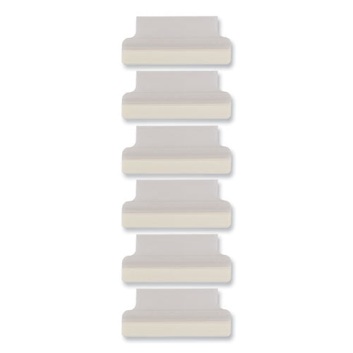 Image of Avery® Insertable Index Tabs with Printable Inserts, 1/5-Cut, Clear, 1.5" Wide, 25/Pack
