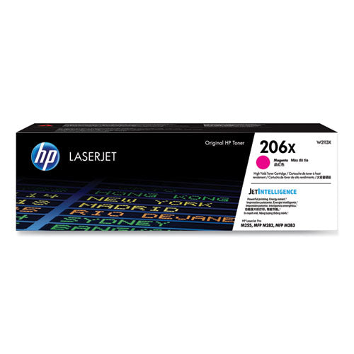 Image of HP HP 206x, (w2113x) High-Yield Magenta Original Laserjet Toner Cartridge