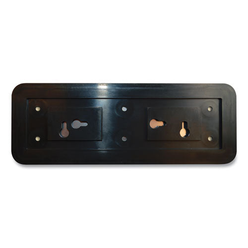 Image of COSCO Brushed Metal Office Sign, No Soliciting, 9 X 3, Silver/red