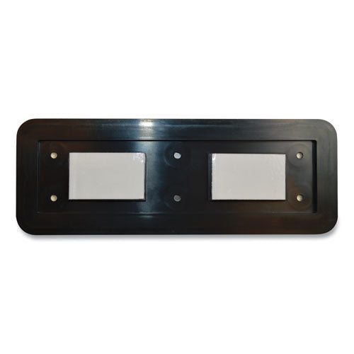 Image of COSCO Brushed Metal Office Sign, No Soliciting, 9 X 3, Silver/red