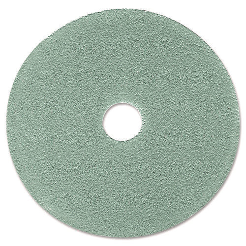 Image of 3M Ultra High-Speed Floor Burnishing Pads 3100, 19" Diameter, Aqua, 5/carton