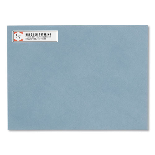 Image of Avery® Easy Peel White Address Labels W/ Sure Feed Technology, Laser Printers, 0.5 X 1.75, White, 80/sheet, 25 Sheets/pack