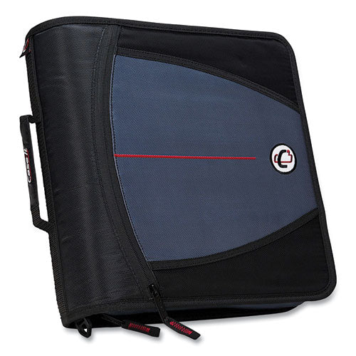 Image of Case it Universal Zipper Binder, 3 Rings, 2" Capacity, 11 X 8.5, Black