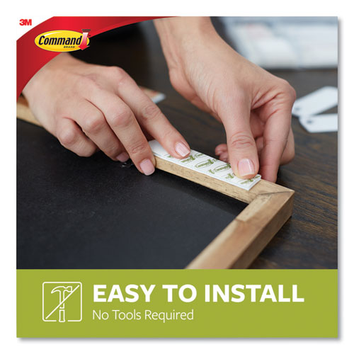 Image of Command Picture Hanging Strips, Large, Removable, Holds Up To 4 Lbs Per Pair, 0.75 X 3.65, White, 12 Pairs/pack