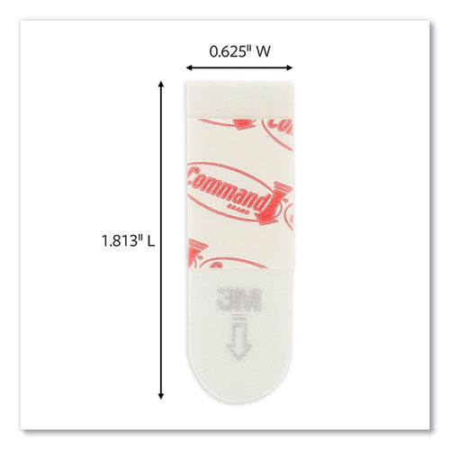 Image of Command Poster Strips, Removable, Holds Up To 1 Lb Per Pair, 0.63 X 1.75, White, 136/pack