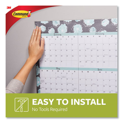 Image of Command Poster Strips, Removable, Holds Up To 1 Lb Per Pair, 0.63 X 1.75, White, 136/pack