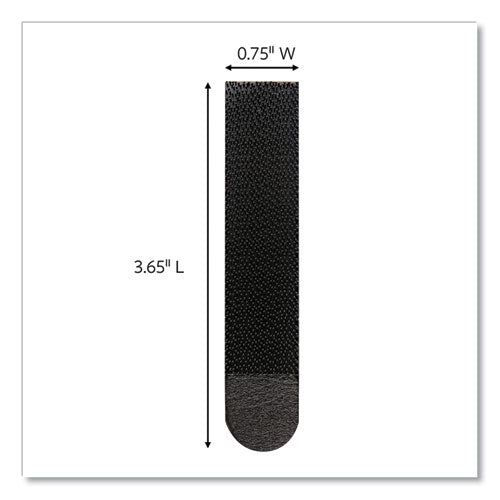 Image of Command Bath Picture Hanging Strips, Large, Removable, Holds Up To 4 Lbs Per Pair, 0.75 X 3.65, Black, 12 Pairs/pack