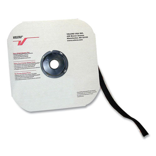 Image of VELCRO® Brand Sticky Back Loop Fastener, Velcro 0.75" X 900", Black