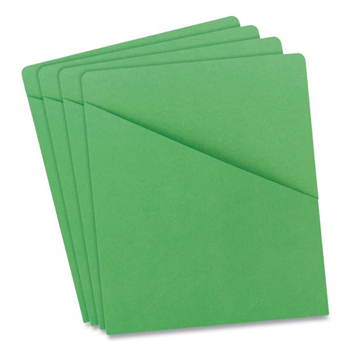 Image of Smead File Jackets, Letter Size, Green, 25/pack