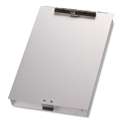 Image of Officemate Aluminum Storage Clipboard, Holds 8.5 x 12 Sheets, Silver