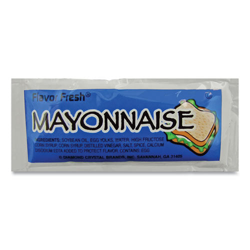 Image of Flavor Fresh® Condiment Packets, Mayonnaise, 0.32 Oz Packet, 200/carton