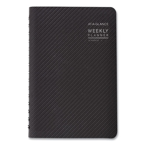 Image of AT-A-GLANCE® Contemporary Weekly/Monthly Planner, Open-Block Format, 8.5 x 5.5, Graphite Cover, 12-Month (Jan to Dec): 2025