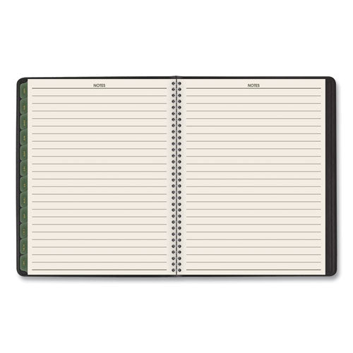 Image of AT-A-GLANCE® Recycled Weekly Vertical-Column Format Appointment Book, 8.75 x 7, Black Cover, 12-Month (Jan to Dec): 2025