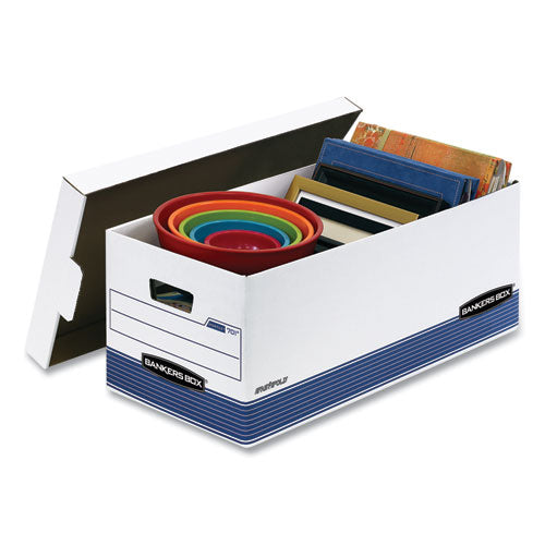Image of Bankers Box® Stor/file Medium-Duty Storage Boxes, Letter Files, 12" X 25.38" X 10.25", White, 20/carton