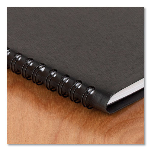 Image of AT-A-GLANCE® Weekly Block Format Appointment Book Ruled for Hourly Appointments, 8 x 5, Black Cover, 12-Month (Jan to Dec): 2025