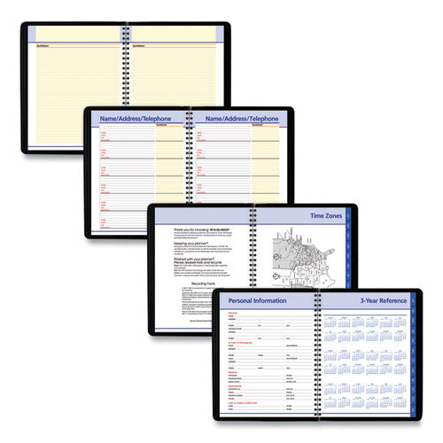 Image of AT-A-GLANCE® QuickNotes Monthly Planner, 8.75 x 7, Black Cover, 12-Month (Jan to Dec): 2025