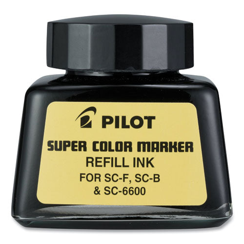 Image of Pilot® Super Color Marker Refill Ink, 30 Ml Bottle, Black