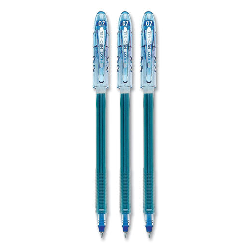 Image of Pilot® Neo-Gel Gel Pen, Stick, Fine 0.7 mm, Blue Ink, Translucent Blue Barrel, 48/Pack