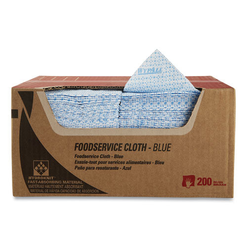 Image of WypAll® Foodservice Cloths, 12.5 X 23.5, Blue, 200/carton