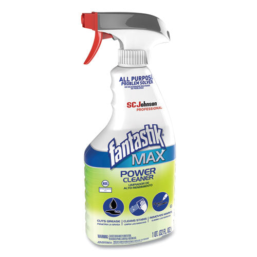 Image of Fantastik® MAX Power Cleaner, Pleasant Scent, 32 Oz Spray Bottle, 8/carton