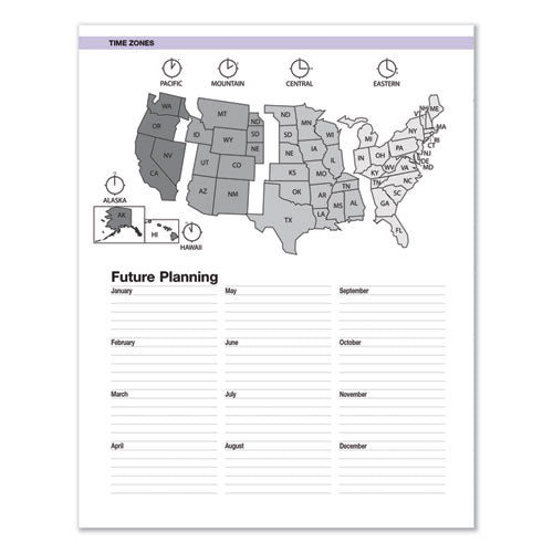 Image of House of Doolittle Recycled Wild Flower Weekly/Monthly Planner, Wild Flowers Artwork, 9 x 7, Gray/White/Purple Cover, 12-Month (Jan-Dec): 2025