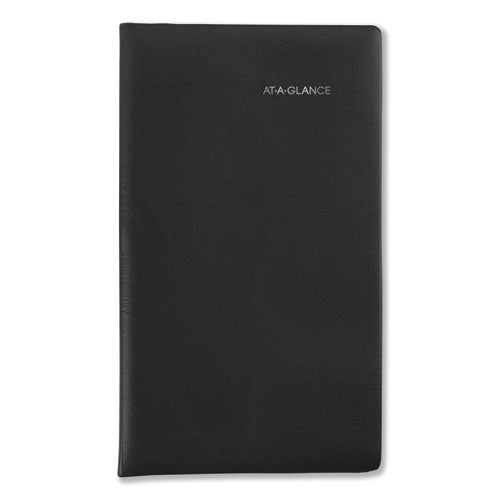 Image of AT-A-GLANCE® DayMinder Pocket-Sized Monthly Planner, Unruled Blocks, 6 x 3.5, Black Cover, 14-Month: Dec 2024 to Jan 2026