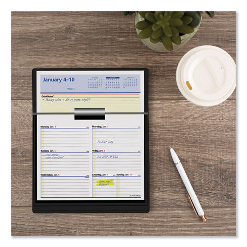 Image of AT-A-GLANCE® Flip-A-Week Desk Calendar Refill with QuickNotes, 7 x 6, White Sheets, 12-Month (Jan to Dec): 2025