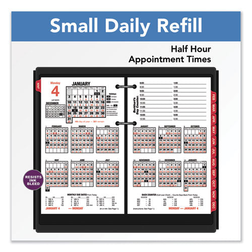 Image of AT-A-GLANCE® Burkhart's Day Counter Desk Calendar Refill, 4.5 x 7.38, White Sheets, 12-Month (Jan to Dec): 2025