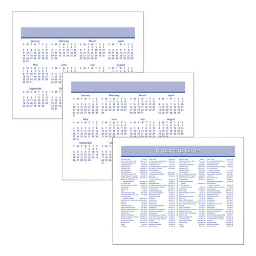 Image of AT-A-GLANCE® Flip-A-Week Desk Calendar Refill with QuickNotes, 7 x 6, White Sheets, 12-Month (Jan to Dec): 2025