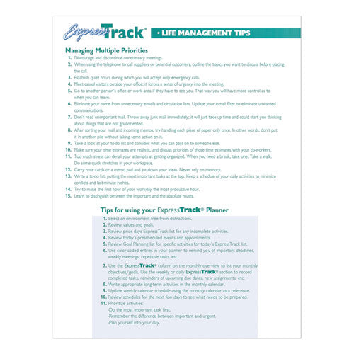 Image of House of Doolittle Express Track Recycled Weekly Appointment Book/Monthly Planner, 11 x 8.5, Black Cover, 13-Month: Jan 2025 to Jan 2026