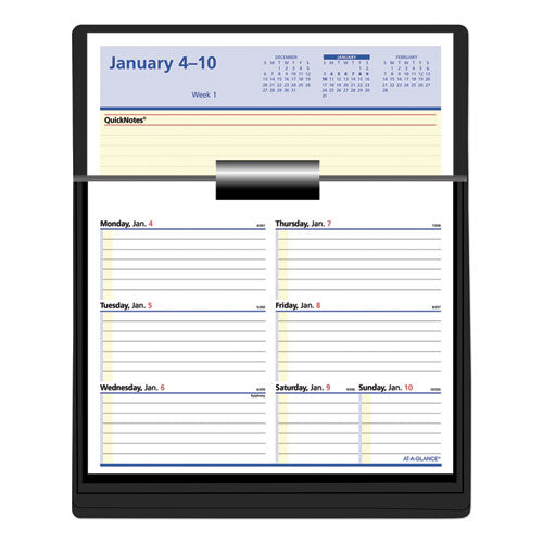 Image of AT-A-GLANCE® Flip-A-Week Desk Calendar Refill with QuickNotes, 7 x 6, White Sheets, 12-Month (Jan to Dec): 2025