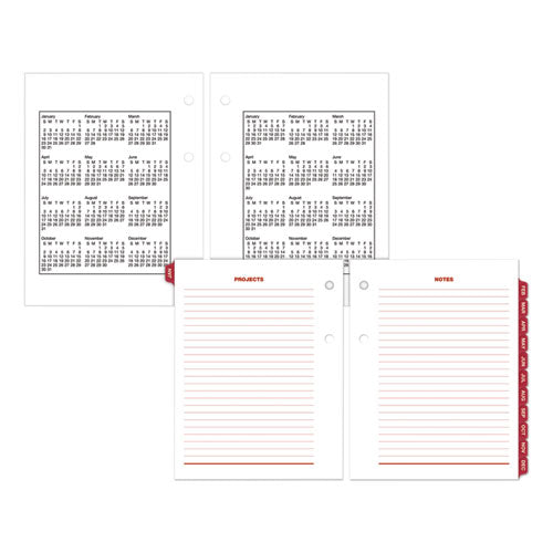 Image of AT-A-GLANCE® Compact Desk Calendar Refill, 3 x 3.75, White Sheets, 12-Month (Jan to Dec): 2025