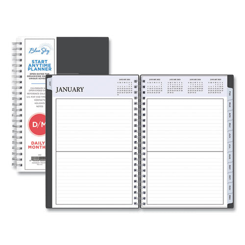 Image of Blue Sky® Passages Non-Dated Perpetual Daily Planner, 8.5 X 5.5, Black Cover, 60-Month (jan To Dec): 2021 To 2025
