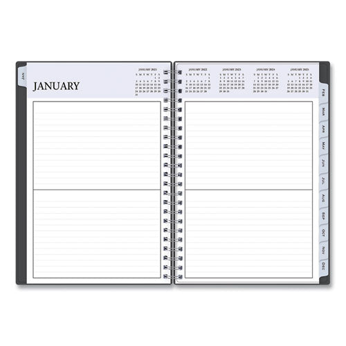 Image of Blue Sky® Passages Non-Dated Perpetual Daily Planner, 8.5 X 5.5, Black Cover, 60-Month (jan To Dec): 2021 To 2025