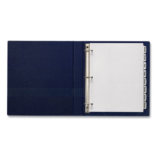 Image of Avery® Big Tab Printable White Label Tab Dividers, 8-Tab, 11 x 8.5, White, 4 Sets
