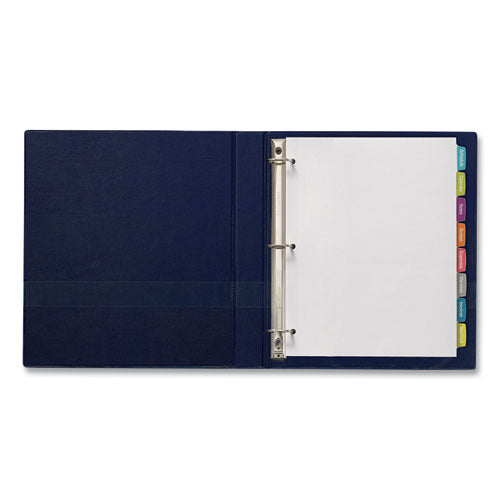 Image of Avery® Big Tab Printable White Label Tab Dividers, 8-Tab, 11 x 8.5, White, 4 Sets