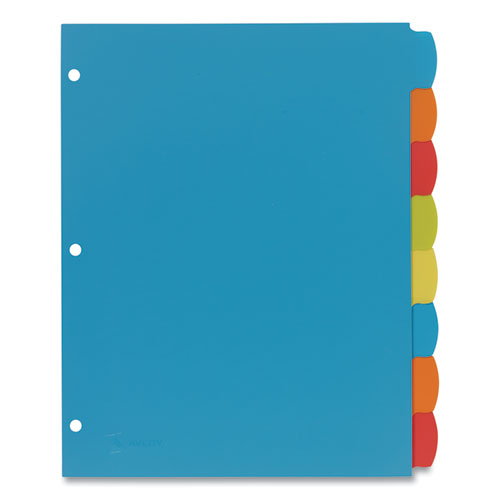 Image of Avery® Big Tab Write and Erase Durable Plastic Dividers, 8-Tab, 11 x 8.5, Assorted, 1 Set