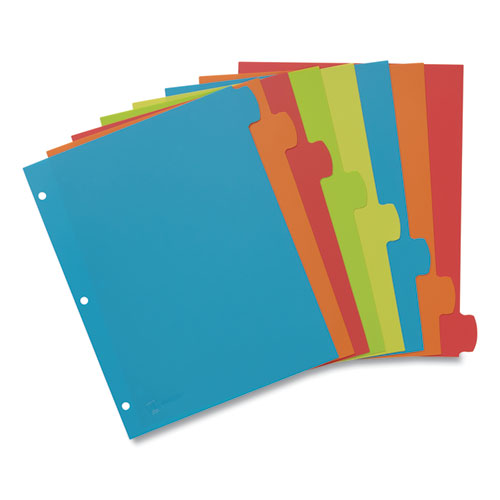 Image of Avery® Big Tab Write and Erase Durable Plastic Dividers, 8-Tab, 11 x 8.5, Assorted, 1 Set