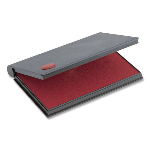 Image of COSCO 2000 PLUS One-Color Felt Stamp Pad, #2, 6.25" x 3.5", Red