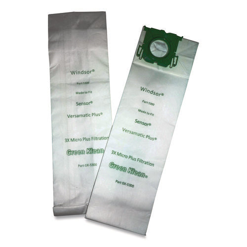 Image of Green Klean® Replacement Vacuum Bags, Fits Allstar/century/karcher/prochem/sebo/versamatic Plus/windsor Sensor, 10/pack