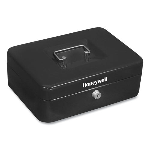 Image of Honeywell Cash Management Box, Removable Cash Tray, 7.9 X 6.5 X 3.5, Steel, Black