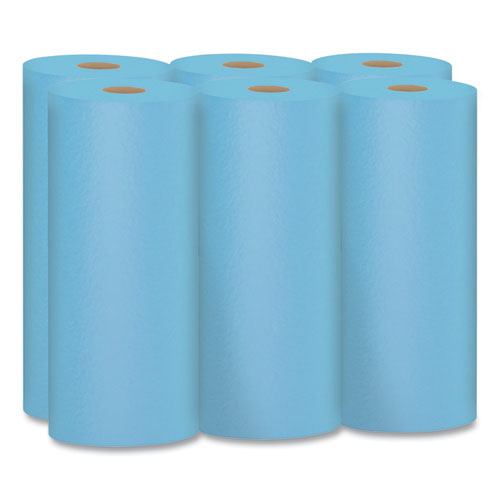 Image of Scott® Shop Towels, 1-Ply, 10.4 x 11, Blue, 55/Roll, 6 Rolls/Pack