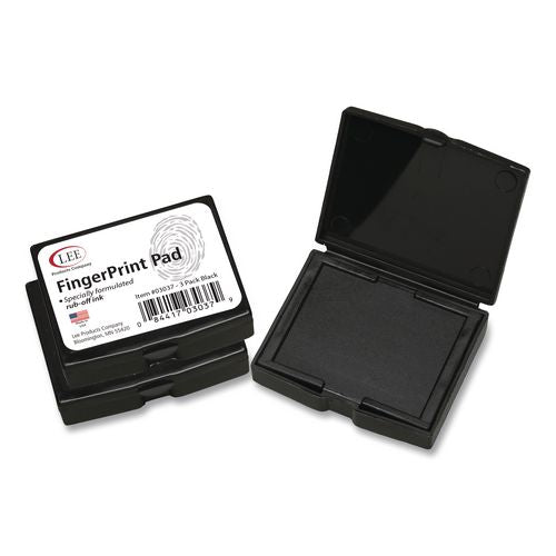 Image of LEE Inkless Fingerprint Pad, 2.25" x 1.75", Black, 3/Pack