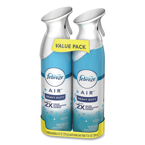 Image of Febreze® AIR, Crisp Clean, 8.8 oz Aerosol Spray, 2/Pack