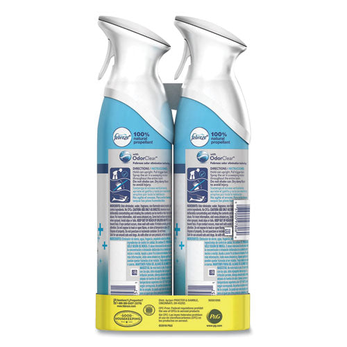 Image of Febreze® AIR, Crisp Clean, 8.8 oz Aerosol Spray, 2/Pack
