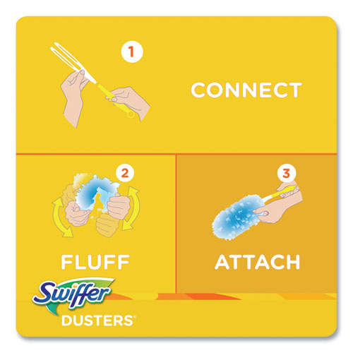 Image of Swiffer® Dusters Refill, Dust Lock Fiber, Lavender Scent, Light Blue, 18/box